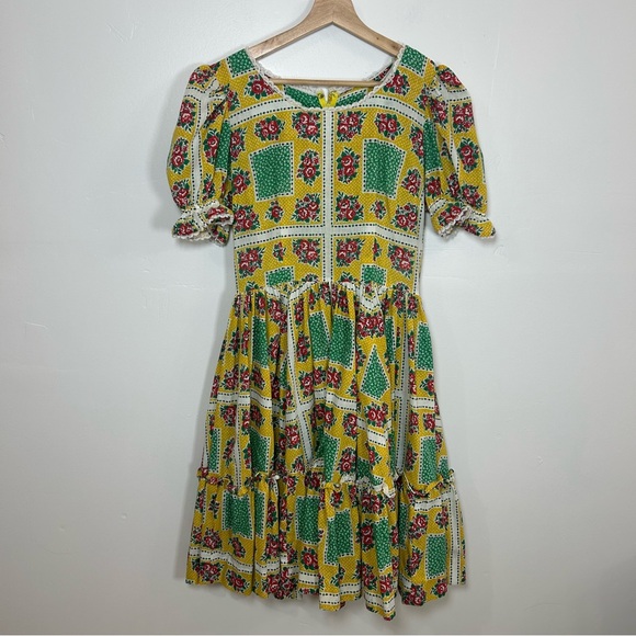 Vintage cottage core rose print dress - Picture 3 of 4